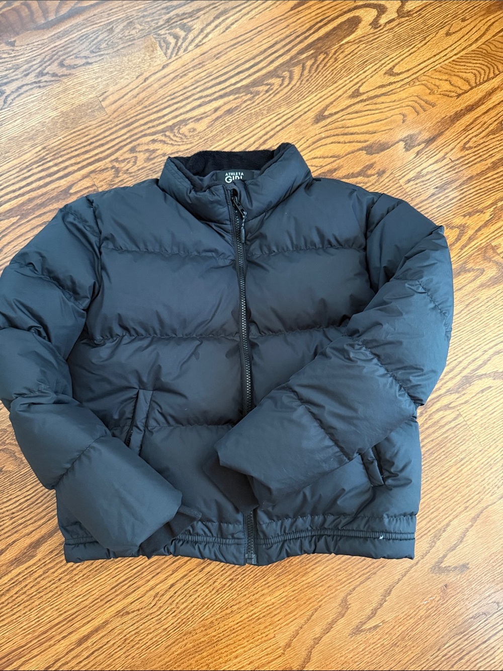 Athleta Kids Black Puffer Jacket
